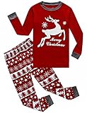 IF Pajamas Christmas Baby Girls Pjs 100% Cotton Long Sleeve Newborn Pajamas Sets Size Red 6-12 Months