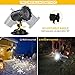 Christmas Snowflake Projector Lights, ALOVECO Rotating LED Snowfall Projection Lamp with Remote Control, Outdoor Waterproof Sparkling Landscape Decorative Lighting for Holiday Halloween Xmas Party
