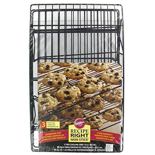 Wilton Cooling Rack, Recipe Right, Non Stick, 3 Tier The Tray Bakers