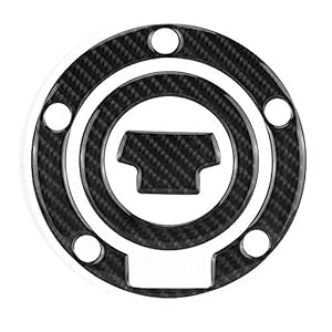 EVGATSAUTO Motorfiets Tank Sticker, Koolstofvezel Motorfiets Gas Tank Cap Pad Cover Sticker Decals fit voor Yamaha YZF…