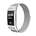 SWEES Fitbit Charge 2 Milanese Bands Metal Silver, Replacement Small & Large (5.5