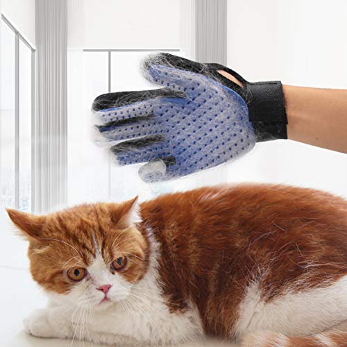 Pet Grooming Glove Brush Bathing Massage Gloves Efficient Pets Hair