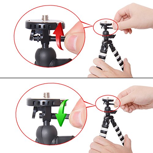 Fantaseal-DSLR-Camera-Action-Cam-Mini-Tripod-2-in-1-Flexible-Stand-Tripod-for-GoPro-Sony-Garmin-Virb-XE-SJCAM-Xiaomi-Yi-Tripod-Table-Desk-Tripod-Travel-Portable-Universal-Tripod-Video-Tripod
