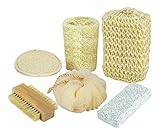 EdgeHome 6 Piece Bath Set for Women or Men  Perfect Bath Gift Set for Anybody  Pamper Yourself or your Spouse