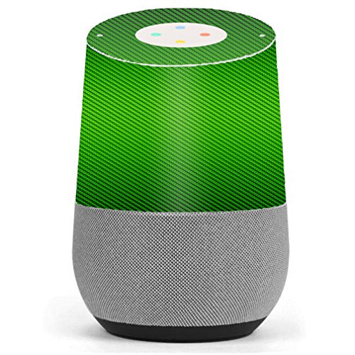 Skin-Decal-Vinyl-Wrap-for-Google-Home-stickers-skins-cover-Lime-Green-carbon-fiber-graphite