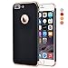 iPhone 7 Plus Case, VANSIN 3 In 1 Ultra Thin and Slim Hard Case Coated Non Slip Matte Surface with Electroplate Frame for Apple iPhone 7 Plus (5.5')(2016) -- Black & Gold