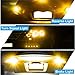 YINTATECH Yellow/Amber LED Car Lights Bulb 1157 BAY15D 27SMD 5050 Tail Turn Signal Blinker Parking Light Bulbs 7528 2057 2357 DC 12V (pack of 4)