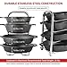 Heavy Duty Kitchen Pot Rack Organizer For Cabinet - Height Adjustable 5-Tier Cast Iron Skillet Cookware Rack - Stainless Steel Pots And Pan Storage Rack Organizer For Cabinet Countertop - 16.5