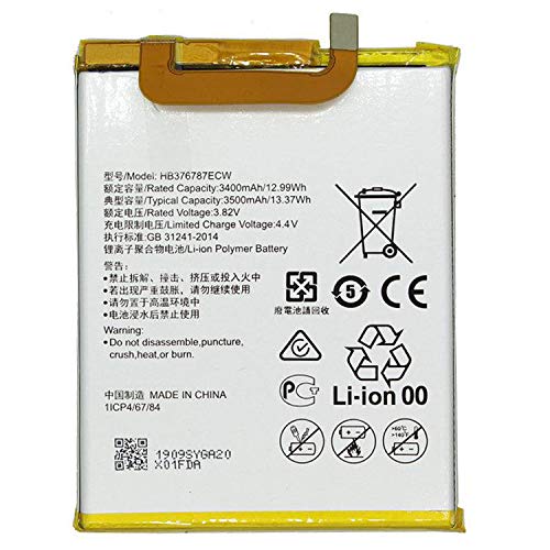 Replacement Battery Compatible for Honor V8 HB376787ECW Authentic Battery 3500mAh - Thumbnail 2