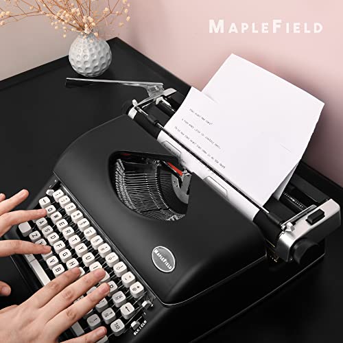 Black Vintage Typewriter for a Nostalgic Flow Manual Typewriter