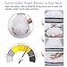 HOMEIDEAS Luxury Plush Gel Fiber Pillows (2 Pack, Queen), 100% Cotton Hotel Down-Alternative Gusseted Pillows, Good for Side and Back Sleeper