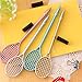 Iuhan 4PCS Cute Tennis Racket Pens Creative Office Stationery Student Gift Party Supplies Writing Pen (A, C)