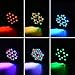 LUNSY 36 LEDs DJ Par Lights, RGB Changeable Color 7 Lighting Modes Stage Lights Remote Control