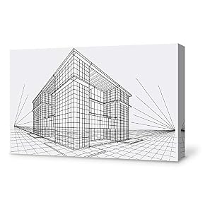 Construction Sketches Home Artwork for Living Room Bedroom