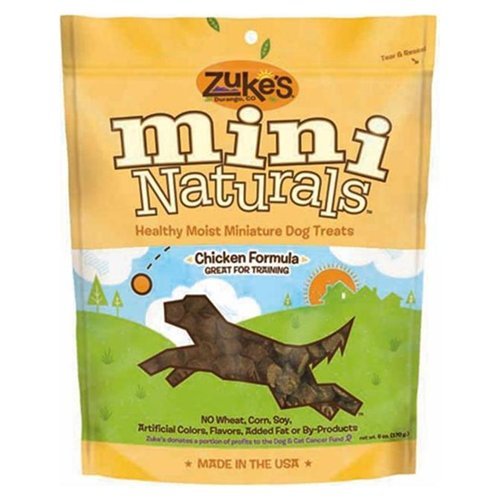 ZUKES, TREATS MINI NATURALS CHICKEN RECIPE, 6 OUNCE