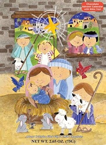 Smiling Shepherds Chocolate Advent Calendar &amp; Nativity