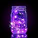 YIHONG Set of 6 String Lights Battery Operated - 7.2ft Fairy Firefly Lights for Indoor Outdoor Party Centerpiece DIY Decor - Purple