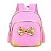 Moonwind Bow Waterproof Kindergarten Kids Toddler Backpack Girls School Book Bag (Pink)