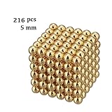 hongjj magic Balls Sculpture Toy - 5mm Large Size- (5mm, Gold)