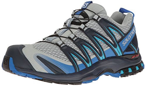 Salomon Men's XA Pro 3D Trail Runner, Quarry/Nautical Blue/Hawaiian Ocean, 9.5 D US