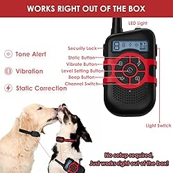 Lalolee Dog Training Collar, 2 Receiver IPX7