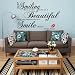 Luxbon Keep Smiling Because Life Is a Beautiful Thing...-marilyn Monroe Vinyl Home Room Decor Removable DIY Art Wallpaper Wall Sticker/decal Mural
