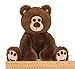 Bearington Collection Lil' Barnaby Chocolate Brown Plush Stuffed Animal Teddy Bear, 11.5 inches - Baby Toys - Teddy Bear Stuffed Animal