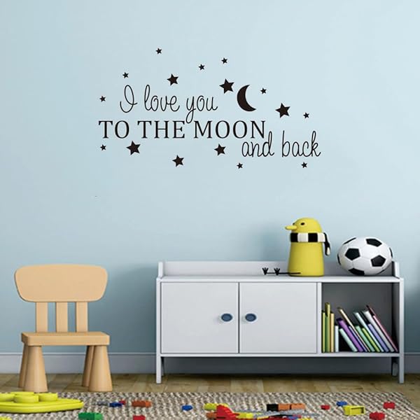 BATTOO 'I Love You To The Moon And Back' Wall Decal – Nursery & Kids Room Quote Sticker | Removable Vinyl - View #9