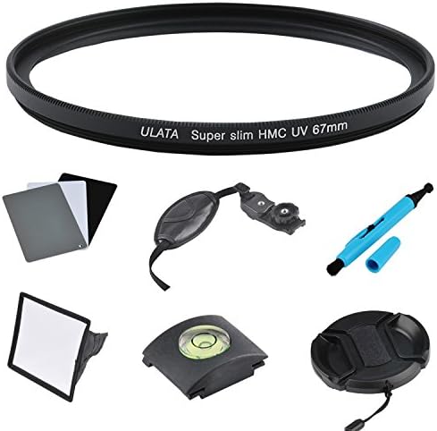 ULATA 67mm UV Filter Kit For Sony For Pentax For Canon For Nikon D7100 D7000 D5100 D5000 D3100 D3000 D3200 D5200 Black