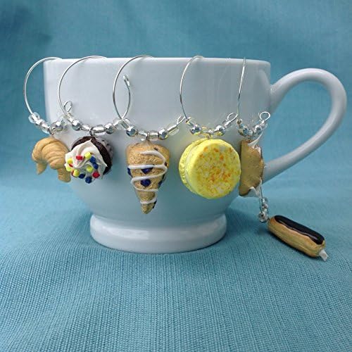 Pastry Wine Glass Charms