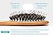 Hair Brush, Boar Bristle Hair Brush with Detangling Pins for Thick, Curly Dry or Wet Hair, Best Paddle Hair Brushes for Women Men Reach and Massage Scalp, Adding Shine, Brush Cleaner, Comb Included