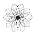 Asense Home Decorative Metal Wall Decor, Water Lily/Lotus Flower Design, Leaf Shaped Diamond Accents Blue Crystals For Nature Home Art Decoration & Kitchen Holiday Wall Decorations, 19.5