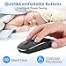 Rechargeable Wireless Mouse, Metal 2.4G Silent Click Type C Laptop Mouse Wireless, Slim Portable USB-C Mac Mouse, Compatible with Notebook,PC (Black)thumb 3