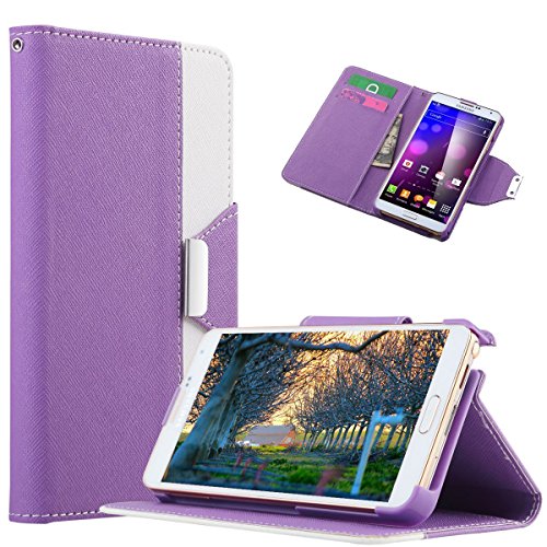Note 3 Case, Galaxy Note 3 Case, ULAK Premium PU Leather Note 3 Wallet Flip Protective Skin Case with Magnetic Closure for Samsung Galaxy Note 3 Note III N9000 (Built-in Credit Card/ID Card Slot) Purple