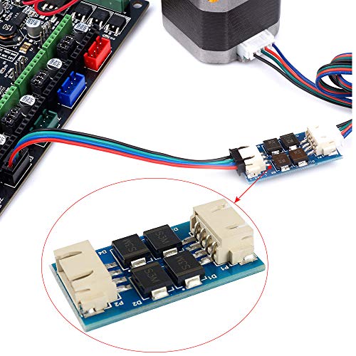 TL Smoother Addon Module, BCZAMD TL Smoother Kit Signal Filter Stabilizer Module for Pattern Elimination Motor Clipping Filter 3D Printer Stepper Motor Drivers Terminator Reprap MK8 I3 Ender 3, 4Pcs