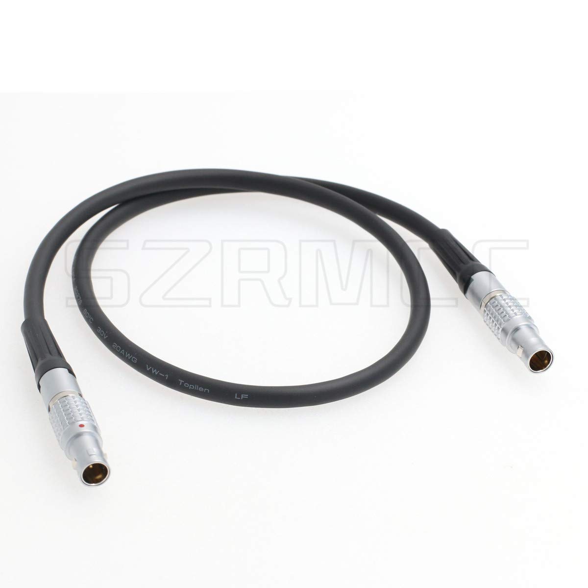 SZRMCC 0B 2 Pin Male to 0B 2 Pin Male Power Cable for ARRI Alexa Camera 2 pin 12V to Teradek Bond Bolt Cube (Straight Cable)