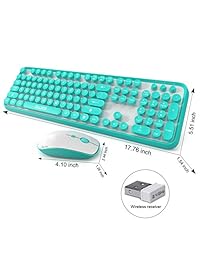sadesv2020 teclado inalámbrico y mouse juegos, seguro conectividad de 2,4 GHz para PC, computadora portátil
