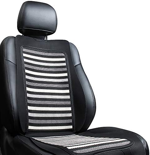 KOYOSO Car Seat Protector, Car Seat Cover Premium Leather Ice Silk Front or Rear Pad Protection Against Damage