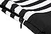 ACEVOG Women's Vintage Stripes Patchwok A-line Long Sleeve Cocktail Dress, Black, Large