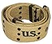 Ultimate Arms Gear Tactical Militaria U.S. Army Military GI USGI WW2 WWII Reproduction Khaki Tan M1936 Web Pistol Duty Belt For Gun Holster Mag Magazine Pouch & More Adjustable Size