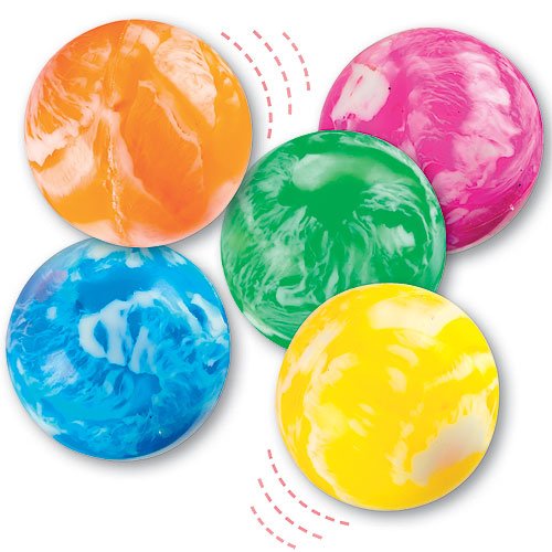 title=Palline Rimbalzine Marmorizzate Perfette da Regalare alle Feste dei Bambini per