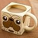 Spinning Hat Pug Tea and Coffee Mug