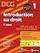 Introduction au droit DCG1 (French Edition) by 