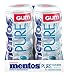 Mentos Pure White Sugar-Free Chewing Gum with Xylitol, Sweet Mint, 15 Piece Bottle (Bulk Pack of 10)