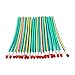 Aketek Colorful Magic Bendy Flexible Soft Pencil with Eraser for Children Kids Writing Gift, Pack of 30 (30pcs 18cm Striated Pencil)