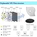 Novemkada Dustproof Masks - Activated Carbon Dust Mask with Extra Filter Cotton Sheet and Valves for Exhaust Gas, Pollen Allergy, PM2.5, Running, Cycling, Outdoor Activities (Blue)