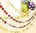 Peicees 4 Pack Gold Circle Dots Glitter Paper Garland Hanging for Wedding Birthday Party Decoration