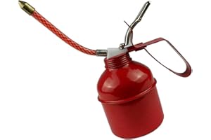 Aramox Manual Pump Oil Can Efficient Lever Style Lubrication for Machinery and Vehicles Iron (270ml)
