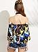 Romwe Women's Off Shoulder Cute Loose Blouse Crop Top Black L