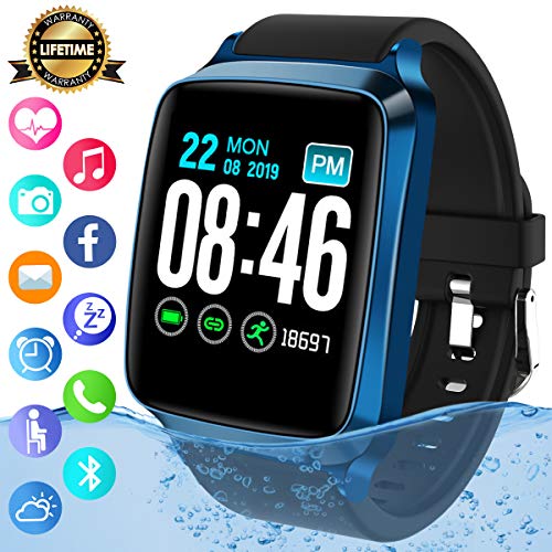 Smart Watch,Bluetooth Smartwatch Sports Fitness Watch Activity Tracker with Heart Rate Blood Pressure Monitor IP67 Waterproof Fitness Tracker Smart Bracelet Wristband for Android iOS Phones Men Women - Thumbnail 7